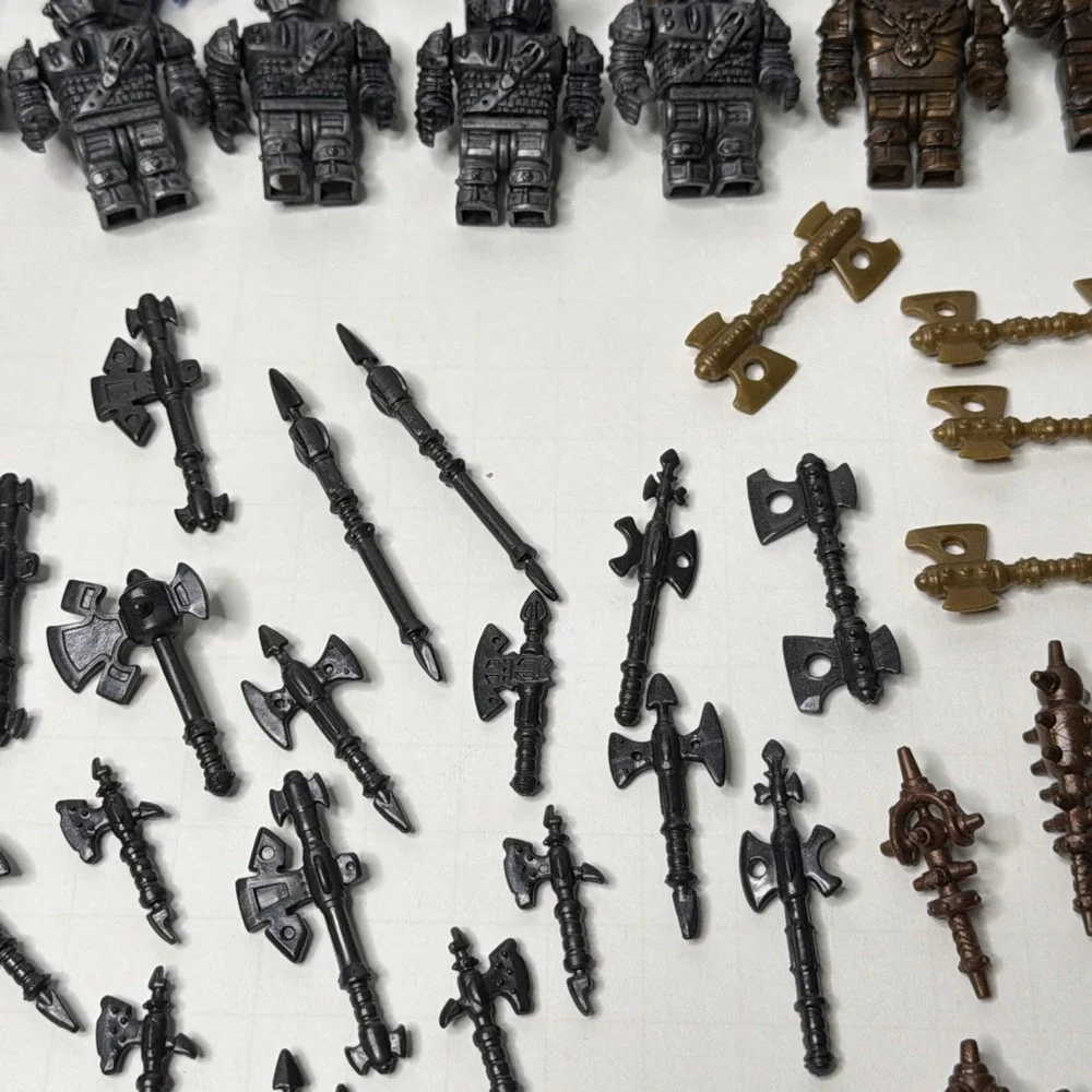Mega Bloks Dragons Krystal Wars Knights 26 Minifigures /Weapons Accessories Lot